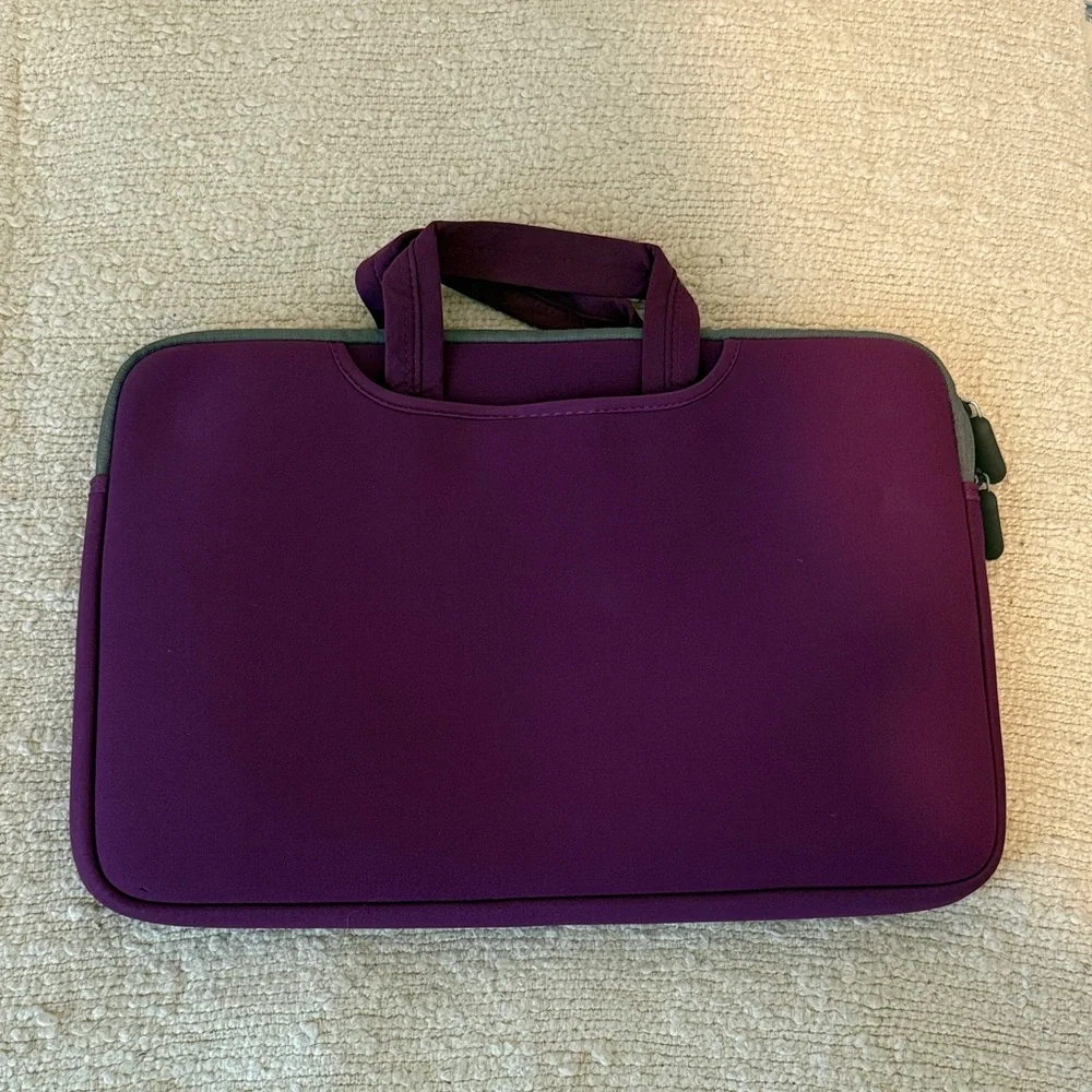 Purple Laptop Bag Unisex - Picture 6 of 8